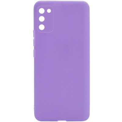 Силиконовый чехол Candy Full Camera для Samsung Galaxy A02s Сиреневый / Dasheen Силиконовый чехол Candy Full Camera для Samsung Galaxy A02s Сиреневый / Dasheen