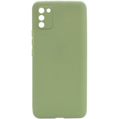 Силиконовый чехол Candy Full Camera для Samsung Galaxy A02s Фисташковый