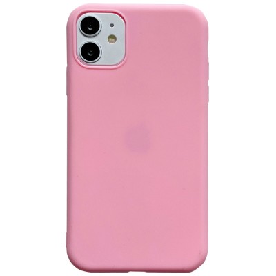 Силиконовый чехол Candy для Apple iPhone 11 (6.1") Розовый