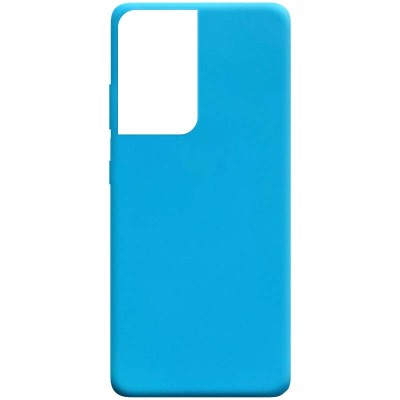 Силиконовый чехол Candy для Samsung Galaxy S21 Ultra Голубой Силиконовый чехол Candy для Samsung Galaxy S21 Ultra Голубой