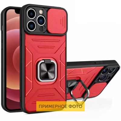 Ударопрочный чехол Camshield Flash Ring для Xiaomi Redmi Note 11 Pro (Global) / Note 11 Pro 5G Красный Ударопрочный чехол Camshield Flash Ring для Xiaomi Redmi Note 11 Pro (Global) / Note 11 Pro 5G Красный