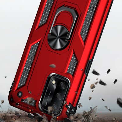 Ударопрочный чехол Serge Ring for Magnet для Oppo A74 4G Красный Ударопрочный чехол Serge Ring for Magnet для Oppo A74 4G Красный