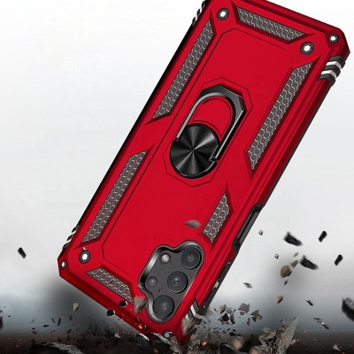 Ударопрочный чехол Serge Ring for Magnet для Samsung Galaxy A52 4G / A52 5G / A52s Красный