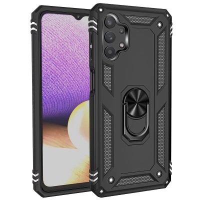 Ударопрочный чехол Serge Ring for Magnet для Samsung Galaxy A52 4G / A52 5G / A52s Черный