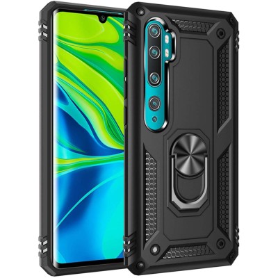 Ударопрочный чехол Serge Ring for Magnet для Xiaomi Mi Note 10 / Note 10 Pro / Note 10 Lite Черный
