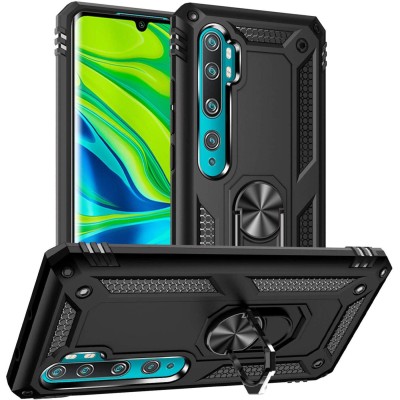 Ударопрочный чехол Serge Ring for Magnet для Xiaomi Mi Note 10 / Note 10 Pro / Note 10 Lite Черный