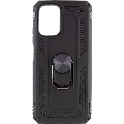 Ударопрочный чехол Serge Ring for Magnet для Xiaomi Redmi Note 11 (Global) / Note 11S Черный