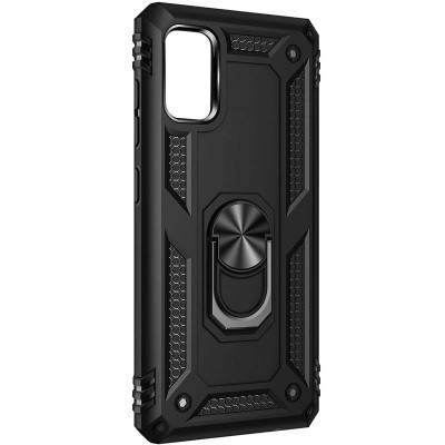 Ударопрочный чехол Serge Ring for Magnet для Xiaomi Redmi Note 9 4G / Redmi 9 Power / Redmi 9T Черный