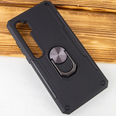 Ударопрочный чехол SG Ring Color магнитный держатель для Xiaomi Mi Note 10 / Note 10 Pro /Mi CC9 Pro Черный