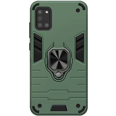 Ударопрочный чехол Transformer Ring for Magnet для Samsung Galaxy A31 Зеленый / Green Ударопрочный чехол Transformer Ring for Magnet для Samsung Galaxy A31 Зеленый / Green
