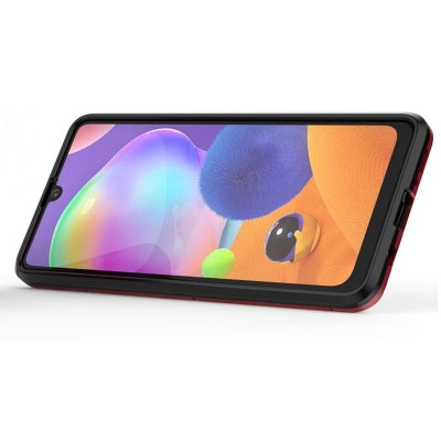 Ударопрочный чехол Transformer Ring for Magnet для Samsung Galaxy A31 Красный / Dante Red Ударопрочный чехол Transformer Ring for Magnet для Samsung Galaxy A31 Красный / Dante Red