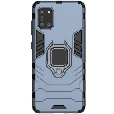 Ударопрочный чехол Transformer Ring for Magnet для Samsung Galaxy A31 Серый / Metal slate Ударопрочный чехол Transformer Ring for Magnet для Samsung Galaxy A31 Серый / Metal slate