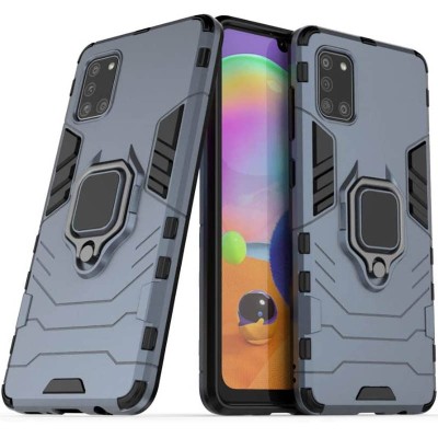 Ударопрочный чехол Transformer Ring for Magnet для Samsung Galaxy A31 Серый / Metal slate Ударопрочный чехол Transformer Ring for Magnet для Samsung Galaxy A31 Серый / Metal slate