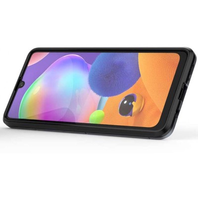 Ударопрочный чехол Transformer Ring for Magnet для Samsung Galaxy A31 Серый / Metal slate Ударопрочный чехол Transformer Ring for Magnet для Samsung Galaxy A31 Серый / Metal slate
