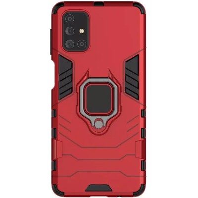 Ударопрочный чехол Transformer Ring for Magnet для Samsung Galaxy M31s Красный / Dante Red Ударопрочный чехол Transformer Ring for Magnet для Samsung Galaxy M31s Красный / Dante Red