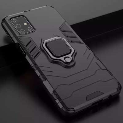 Ударопрочный чехол Transformer Ring for Magnet для Samsung Galaxy M31s Черный / Soul Black Ударопрочный чехол Transformer Ring for Magnet для Samsung Galaxy M31s Черный / Soul Black