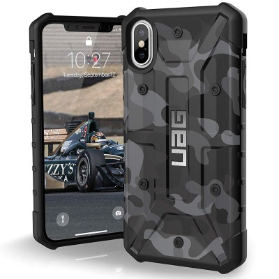 Ударопрочный чехол UAG Pathfinder камуфляж для Apple iPhone XS Max (6.5") Серый Ударопрочный чехол UAG Pathfinder камуфляж для Apple iPhone XS Max (6.5") Серый