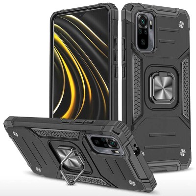 Ударопрочный чехол Union Ring for Magnet для Xiaomi Redmi Note 10 / Note 10s Черный Ударопрочный чехол Union Ring for Magnet для Xiaomi Redmi Note 10 / Note 10s Черный