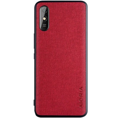 Чехол AIORIA Textile PC+TPU для Xiaomi Redmi 9A Красный Чехол AIORIA Textile PC+TPU для Xiaomi Redmi 9A Красный