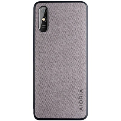 Чехол AIORIA Textile PC+TPU для Xiaomi Redmi 9A Серый Чехол AIORIA Textile PC+TPU для Xiaomi Redmi 9A Серый
