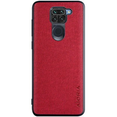 Чехол AIORIA Textile PC+TPU для Xiaomi Redmi Note 9 / Redmi 10X Красный Чехол AIORIA Textile PC+TPU для Xiaomi Redmi Note 9 / Redmi 10X Красный