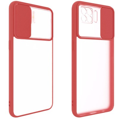 Чехол Camshield mate TPU со шторкой для камеры для Oppo Reno 5 Lite Красный Чехол Camshield mate TPU со шторкой для камеры для Oppo Reno 5 Lite Красный