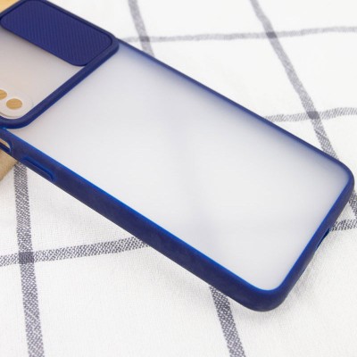 Чехол Camshield mate TPU со шторкой для камеры для Realme 6 Синий Чехол Camshield mate TPU со шторкой для камеры для Realme 6 Синий