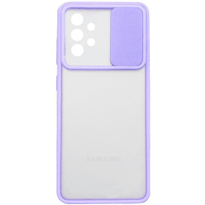 Чехол Camshield mate TPU со шторкой для камеры для Samsung Galaxy A52 4G / A52 5G / A52s Сиреневый
