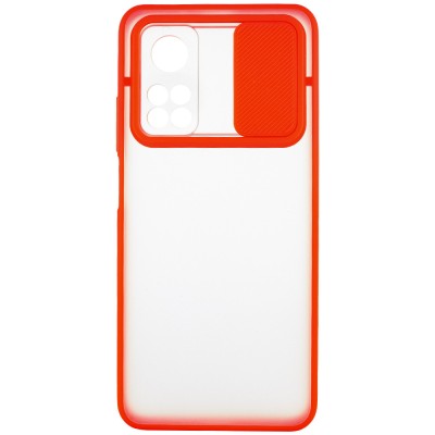 Чехол Camshield mate TPU со шторкой для камеры для Xiaomi Mi 10T / Mi 10T Pro Красный
