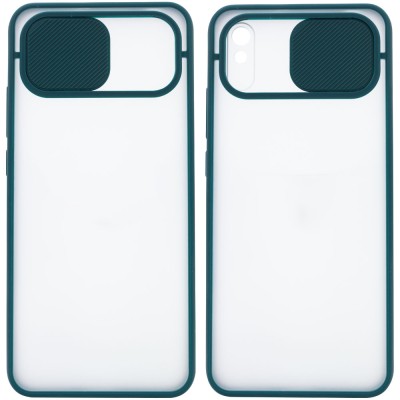 Чехол Camshield mate TPU со шторкой для камеры для Xiaomi Redmi 9A Зеленый Чехол Camshield mate TPU со шторкой для камеры для Xiaomi Redmi 9A Зеленый