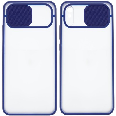 Чехол Camshield mate TPU со шторкой для камеры для Xiaomi Redmi 9A Синий Чехол Camshield mate TPU со шторкой для камеры для Xiaomi Redmi 9A Синий