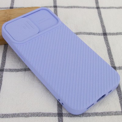 Чехол Camshield Square TPU со шторкой для камеры для Apple iPhone 12 Pro / 12 (6.1") Голубой Чехол Camshield Square TPU со шторкой для камеры для Apple iPhone 12 Pro / 12 (6.1") Голубой