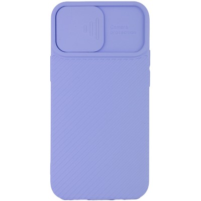 Чехол Camshield Square TPU со шторкой для камеры для Apple iPhone 12 Pro / 12 (6.1") Голубой Чехол Camshield Square TPU со шторкой для камеры для Apple iPhone 12 Pro / 12 (6.1") Голубой