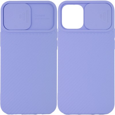 Чехол Camshield Square TPU со шторкой для камеры для Apple iPhone 12 Pro / 12 (6.1") Голубой Чехол Camshield Square TPU со шторкой для камеры для Apple iPhone 12 Pro / 12 (6.1") Голубой