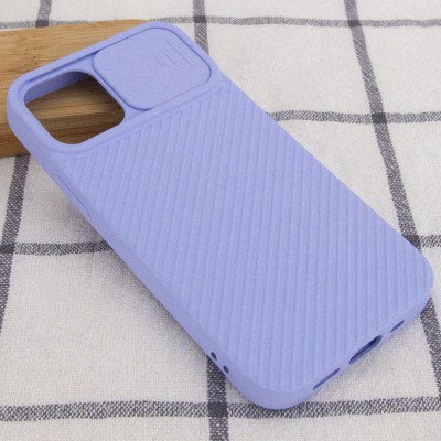 Чехол Camshield Square TPU со шторкой для камеры для Apple iPhone 12 Pro / 12 (6.1") Голубой Чехол Camshield Square TPU со шторкой для камеры для Apple iPhone 12 Pro / 12 (6.1") Голубой