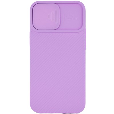Чехол Camshield Square TPU со шторкой для камеры для Apple iPhone 12 Pro / 12 (6.1") Сиреневый Чехол Camshield Square TPU со шторкой для камеры для Apple iPhone 12 Pro / 12 (6.1") Сиреневый