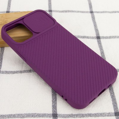 Чехол Camshield Square TPU со шторкой для камеры для Apple iPhone 12 Pro / 12 (6.1") Фиолетовый Чехол Camshield Square TPU со шторкой для камеры для Apple iPhone 12 Pro / 12 (6.1") Фиолетовый