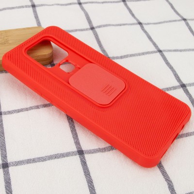 Чехол Camshield TPU со шторкой защищающей камеру для TECNO Camon 16 SE Красный Чехол Camshield TPU со шторкой защищающей камеру для TECNO Camon 16 SE Красный