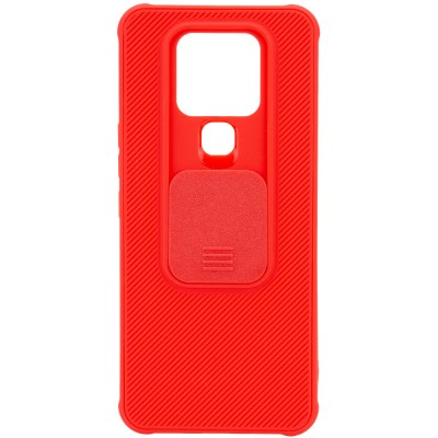 Чехол Camshield TPU со шторкой защищающей камеру для TECNO Camon 16 SE Красный Чехол Camshield TPU со шторкой защищающей камеру для TECNO Camon 16 SE Красный