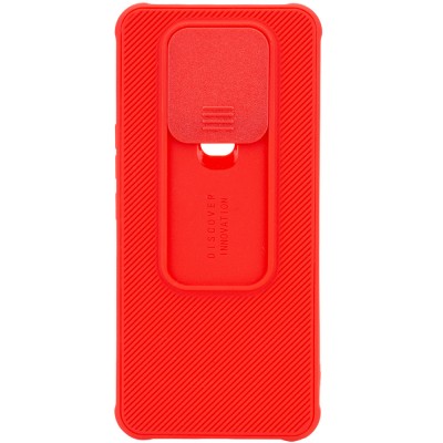 Чехол Camshield TPU со шторкой защищающей камеру для TECNO Camon 16 SE Красный Чехол Camshield TPU со шторкой защищающей камеру для TECNO Camon 16 SE Красный