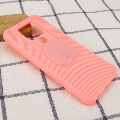 Чехол Camshield TPU со шторкой защищающей камеру для TECNO Camon 16 SE Розовый