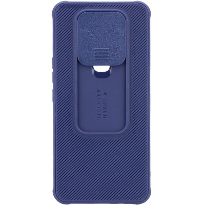 Чехол Camshield TPU со шторкой защищающей камеру для TECNO Camon 16 SE Синий
