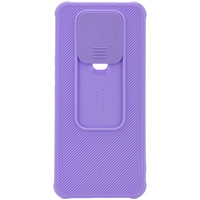 Чехол Camshield TPU со шторкой защищающей камеру для TECNO Camon 16 SE Сиреневый Чехол Camshield TPU со шторкой защищающей камеру для TECNO Camon 16 SE Сиреневый