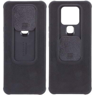 Чехол Camshield TPU со шторкой защищающей камеру для TECNO Camon 16 SE Черный Чехол Camshield TPU со шторкой защищающей камеру для TECNO Camon 16 SE Черный
