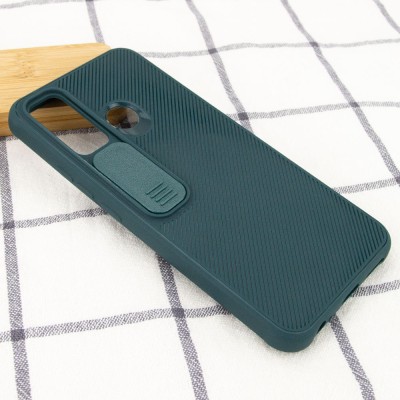 Чехол Camshield TPU со шторкой защищающей камеру для TECNO Spark 5 Pro Зеленый
