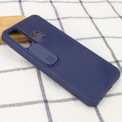 Чехол Camshield TPU со шторкой защищающей камеру для TECNO Spark 5 Pro Синий Чехол Camshield TPU со шторкой защищающей камеру для TECNO Spark 5 Pro Синий