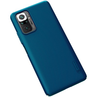 Чехол Nillkin Matte для Xiaomi Redmi Note 10 Pro / Note 10 Pro Max Бирюзовый / Peacock blue Чехол Nillkin Matte для Xiaomi Redmi Note 10 Pro / Note 10 Pro Max Бирюзовый / Peacock blue