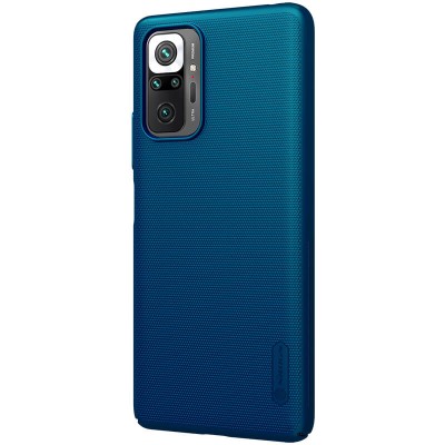 Чехол Nillkin Matte для Xiaomi Redmi Note 10 Pro / Note 10 Pro Max Бирюзовый / Peacock blue Чехол Nillkin Matte для Xiaomi Redmi Note 10 Pro / Note 10 Pro Max Бирюзовый / Peacock blue