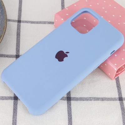 Чехол Silicone Case (AA) для Apple iPhone 11 (6.1") Голубой / Lilac Blue Чехол Silicone Case (AA) для Apple iPhone 11 (6.1") Голубой / Lilac Blue