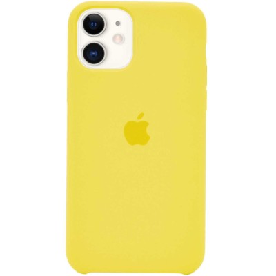 Чехол Silicone Case (AA) для Apple iPhone 11 (6.1") Желтый / Yellow Чехол Silicone Case (AA) для Apple iPhone 11 (6.1") Желтый / Yellow